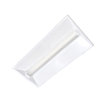 2x4 LED Troffer Retrofit adjustable wattage and color temperature with light diffusing lens for commercial ceilings