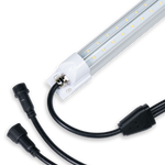 5ft Cooler Freezer LED Tube 25W with connectors for easy installation in refrigerated displays and walk-in coolers