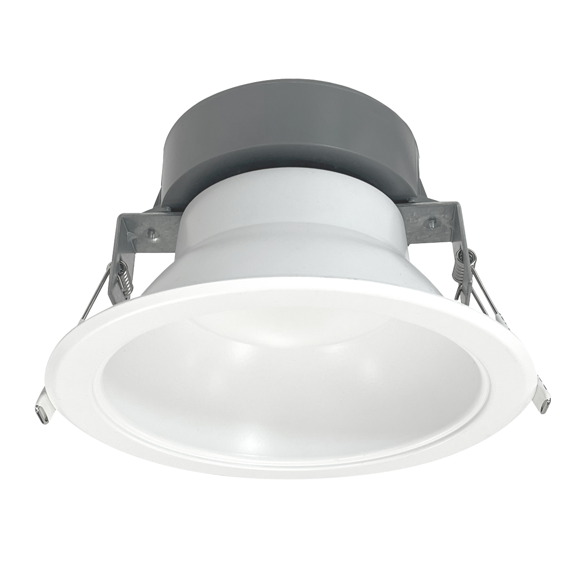 6 inch Architectural LED Downlight with white trim and metal housing for recessed lighting applications