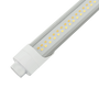 Close-up view of 8ft LED Tube 3 CCT Selectable 40W Type B showcasing LED chip details and white end cap design