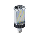 LED Shoebox & Wall Pack Retrofit E39 3 CCT 80W with flat panel design and cooling fan for durability and efficient lighting