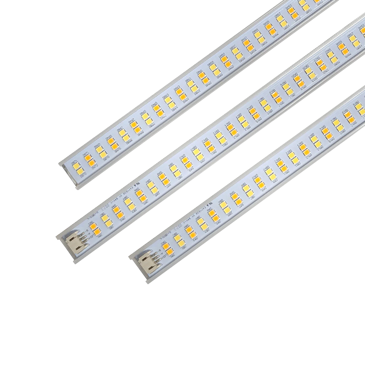 Three LED light strips with connectors for the LED Magnetic Retrofit Kit for 2x2 Parabolic Troffer 5-CCT