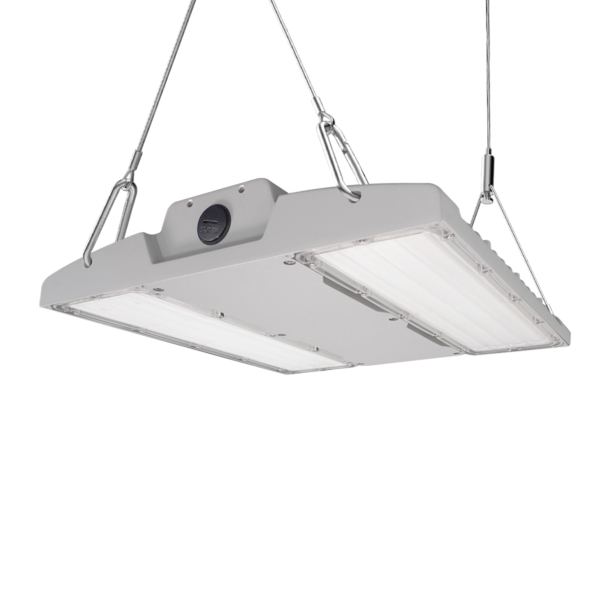 Linear LED High Bay light fixture with swappable optics, IP66, IK10 rating, 150W for tough environments